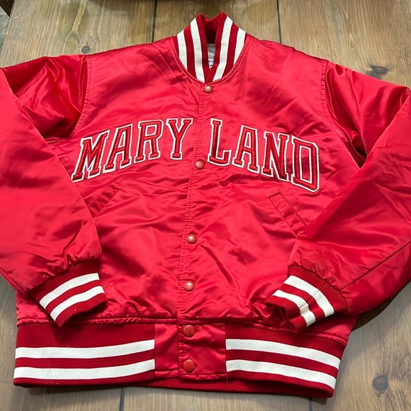 STARTER Other - Starter Vintage 80’s Satin University of Maryland Jacket
